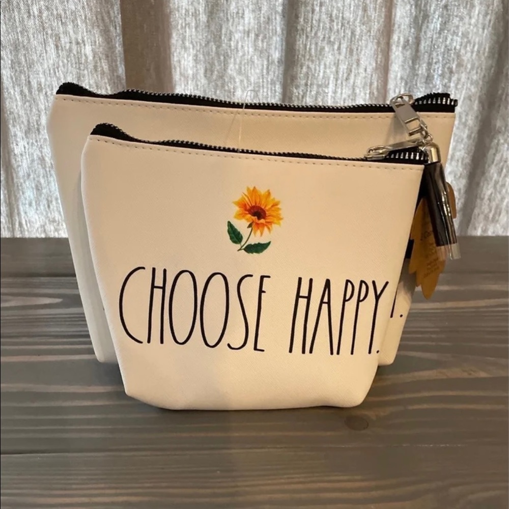 Rae Dunn Cosmetic Bag Set
